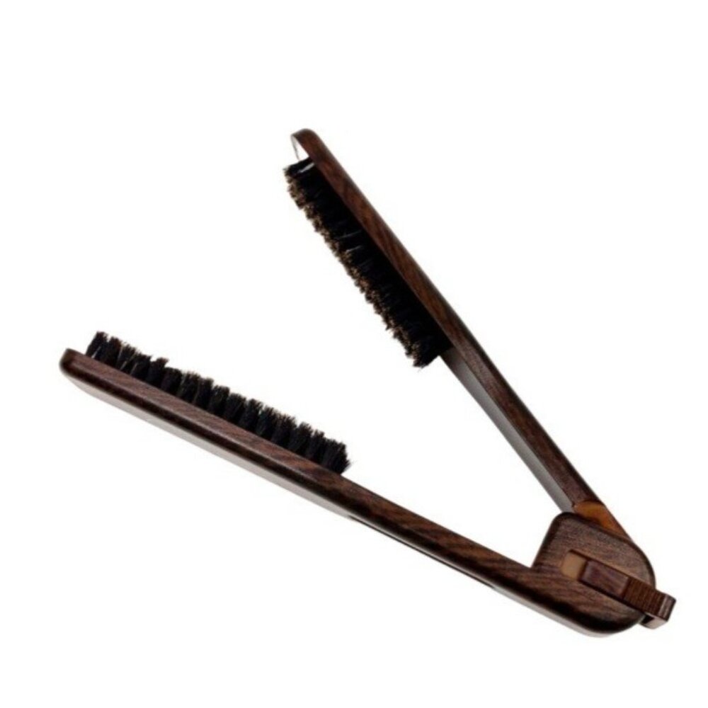 Wooden Double-Sided Hair Straightening Brush Comb Detangling Styling Tool Salon